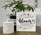Spring Wooden Box Sign – Rustic White Floral Bloom “Bloom in Grace” Desk & Tabletop Decor for Home, Living Room, Shelf & Seasonal Decoration